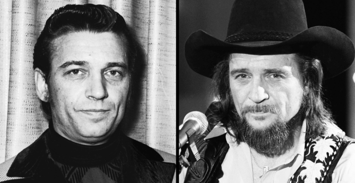 Waylon Jennings young, vs. Waylon Jennings later in life
