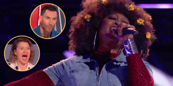Alexia Jayy during her triple-turn blind audition on Season 29 of The Voice