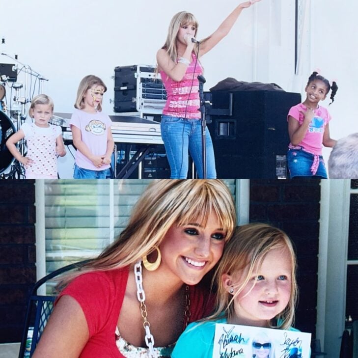 lainey wilson dressed as hannah montana 