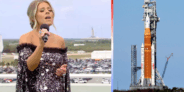 Christian artist Anne Wilson sings the National Anthem at Artemis II launch