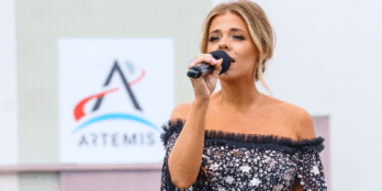 Anne Wilson Artemis II National Anthem performance